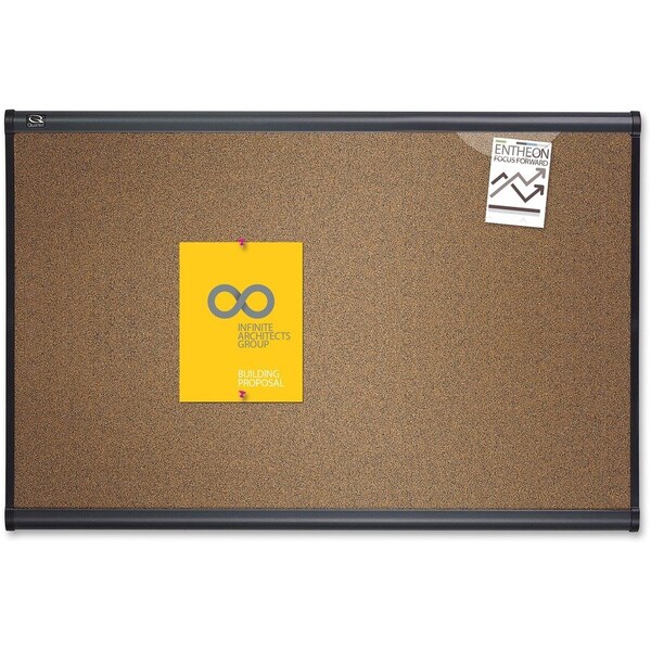 Bulletin Board, 3'x2', Graphite Frame
